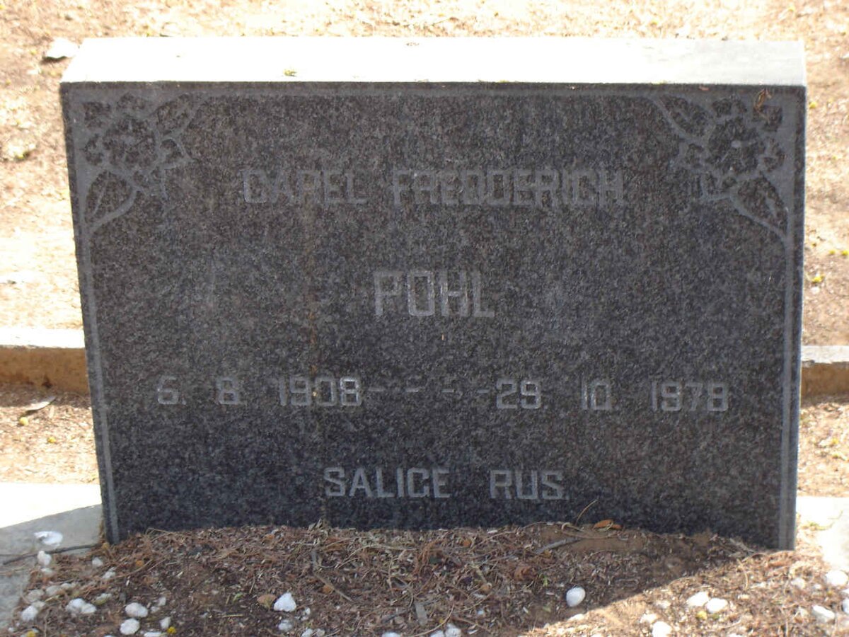 POHL Carel Fredderich 1908-1978