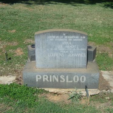 PRINSLOO Lourens Johannes  &amp; Anna RIEKERT 1939-1985