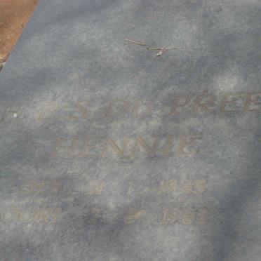 PREEZ Hennie B.S., du 1945-1982