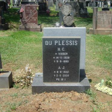 PLESSIS A.J., du 1922-2008 &amp; H.C. VISSER 1928-1990