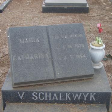 SCHALKWYK Maria Catharina, van 1935-1984