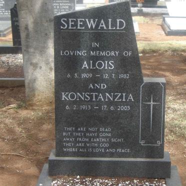 SEEWALD Alois 1909-1982 &amp; Konstanzia 1913-2003