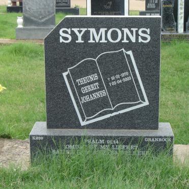 SYMONS Theunis Gerrit Johannes 1970-2003