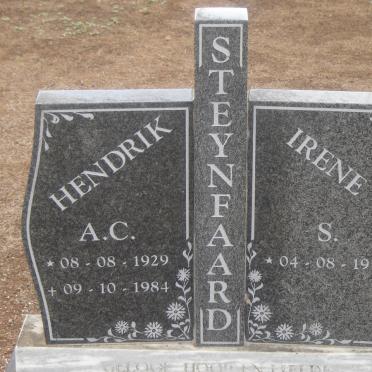 STEYNFAARD Hendrik A.C. 1929-1984 &amp; Irene S. 1933-