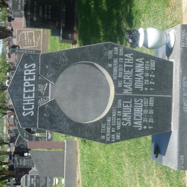 SCHEEPERS Samuel Jacobus 1917-1999 &amp; Magrietha Johanna 1924-2007