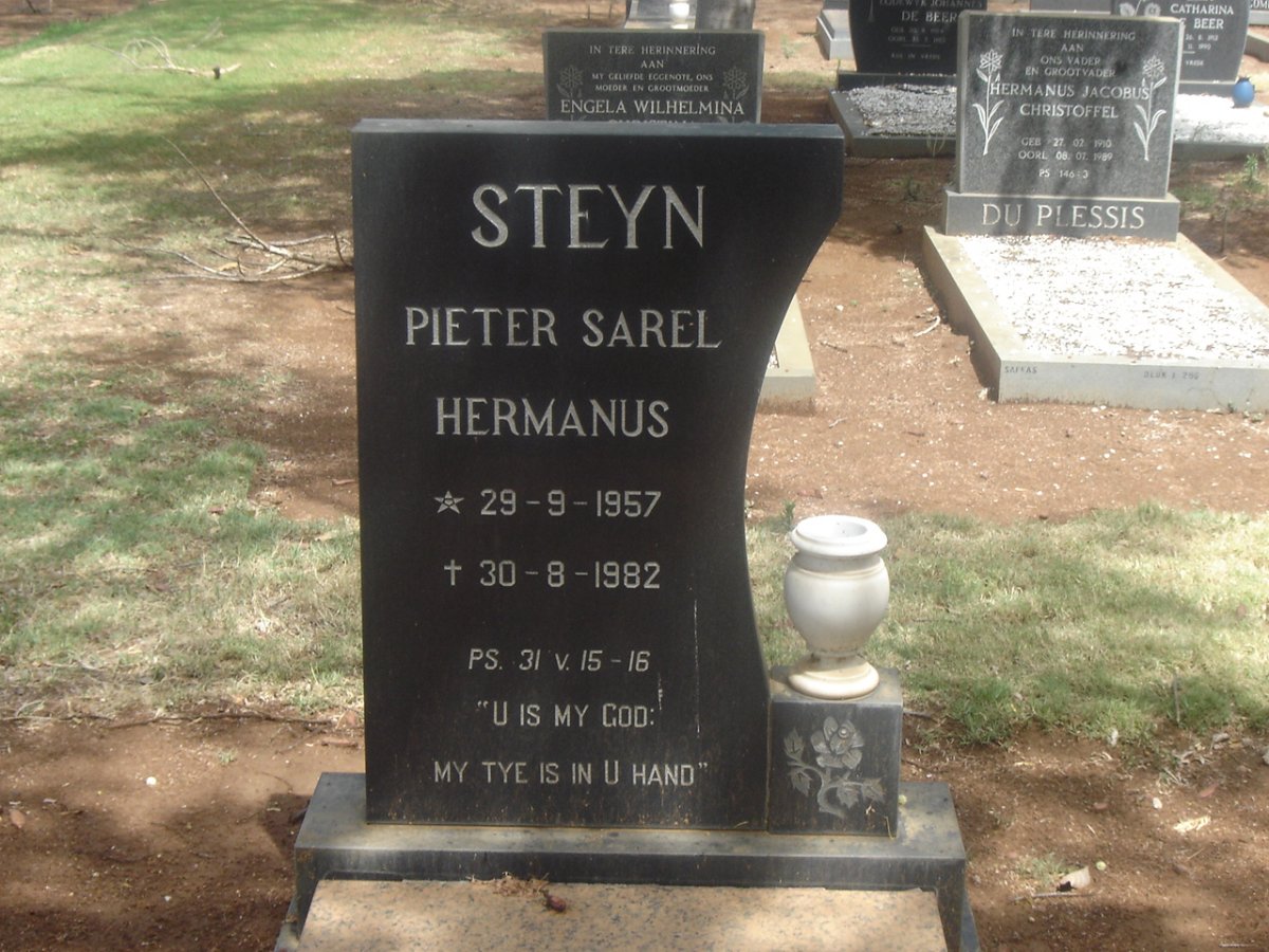 STEYN Pieter Sarel Hermanus 1957-1982