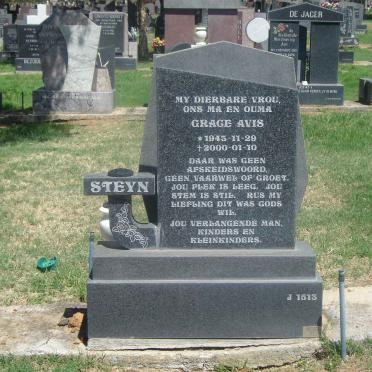 STEYN Grace Avis 1943-2000