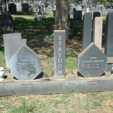 STRYDOM Fredrika J.M. 1925-1989