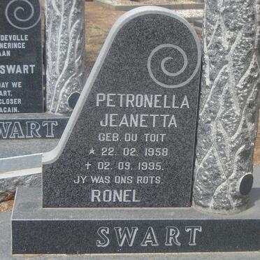SWART Petronella Jeanetta nee DU TOIT 1958-1995