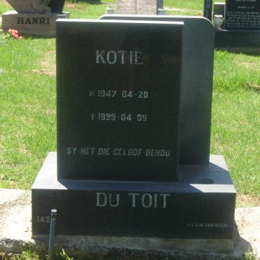 TOIT Kotie, du 1947-1999