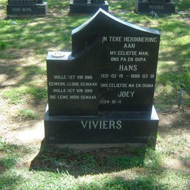 VIVIERS Hans 1921-1988 &amp; Joey 1924-