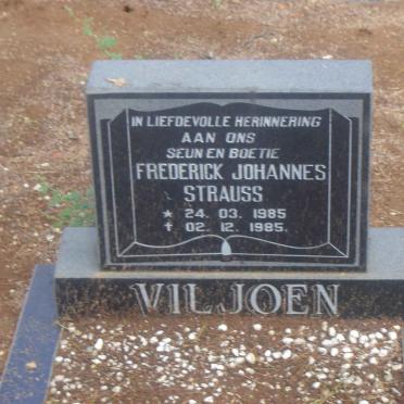 VILJOEN Frederick Johannes Strauss 1985-1985