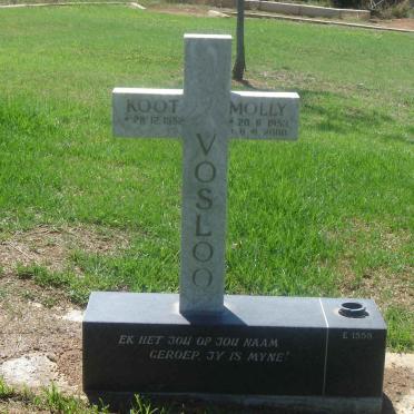 VOSLOO Koot 1952- &amp; Molly 1953-2000