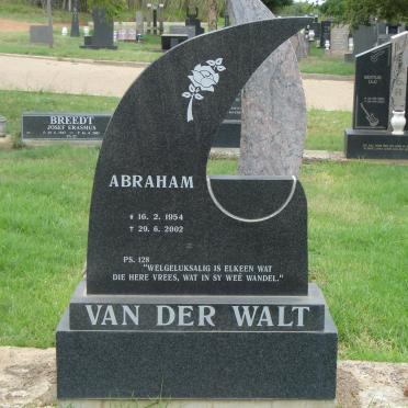 WALT Abraham, van der 1954-2002