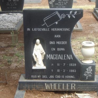 WHEELER Magdalena 1939-1983