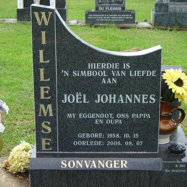 WILLEMSE Joel Johannes 1958-2006
