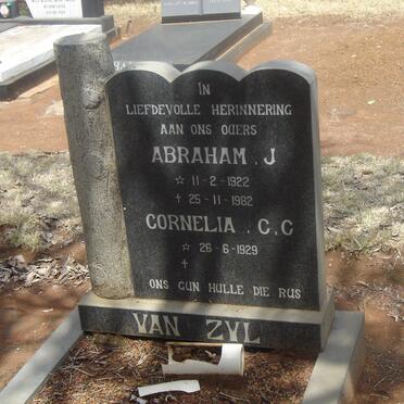 ZYL Abraham J., van1922-1982 &amp; Cornelia C.C. 1929-