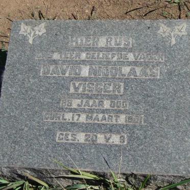VISSER David Nicolaas -1931