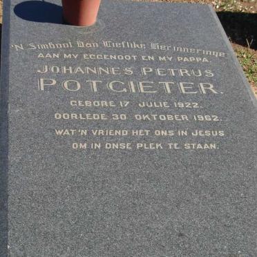 POTGIETER Johannes Petrus 1922-1962