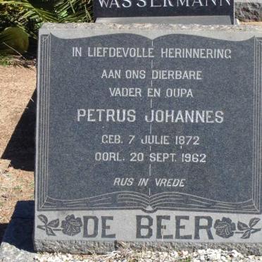 BEER Petrus Johannes, de 1872-1962