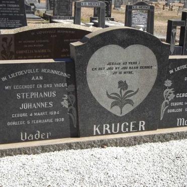 KRUGER Stephanus Johannes 1894-1938 &amp; Lucy FOUCHE 1894-1987