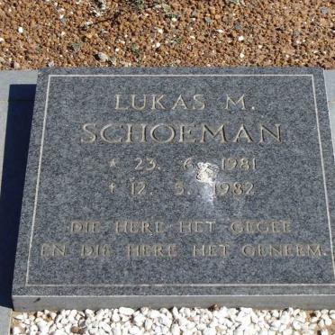 SCHOEMAN Lukas M. 1981-1982