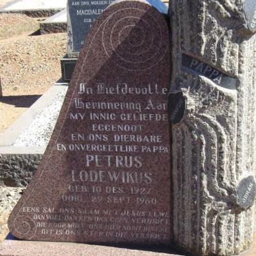 KRUGER Petrus Lodewikus 1927-1960