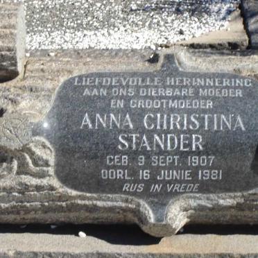STANDER Gideon Stephanus 1897-1962 &amp; Anna Christina 1907-1981_3