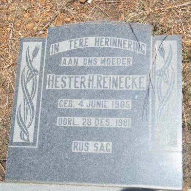 REINECKE Hester H. 1905-1981
