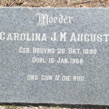 AUGUSTYN Carolina J.M. nee BRUYNS 1890-1966