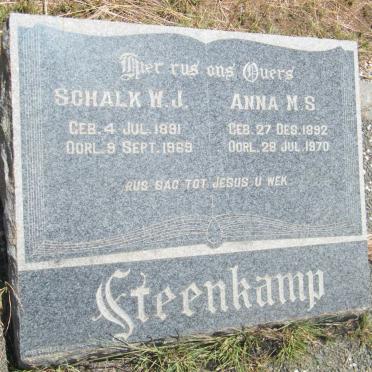 STEENKAMP Schalk W.J. 1891-1969 &amp; Anna M.S. 1892-1970