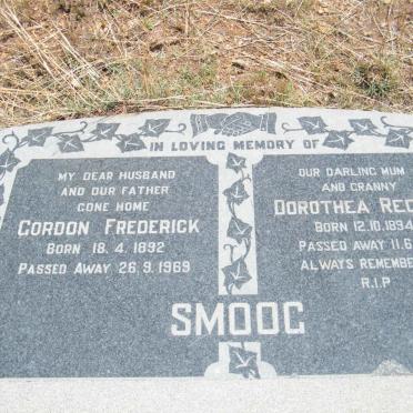 SMOOG Gordon Frederick 1892-1969 &amp; Dorothea Regina 1894-1974
