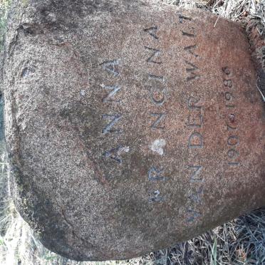 WALT Anna Francina, van der 1907-1986