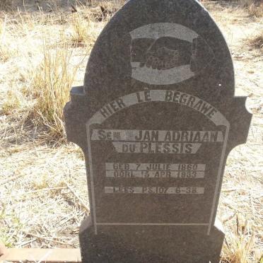 PLESSIS Jan Adriaan, du 1860-1933