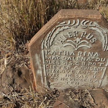 PLESSIS Katharina Magdalena, du nee POTGIETER 1842-1922