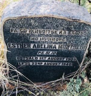 MONTOEDI Esther Abelina 190?-1940