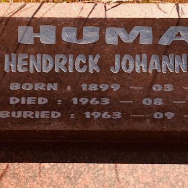 HUMA Hendrick Johannes 1899-1963