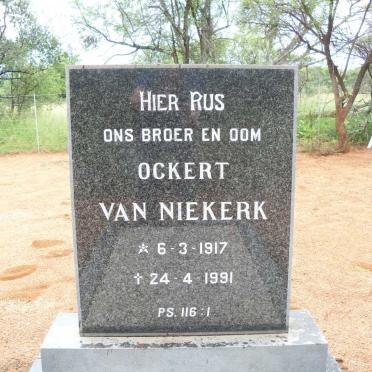 NIEKERK Ockert, van 1917-1991