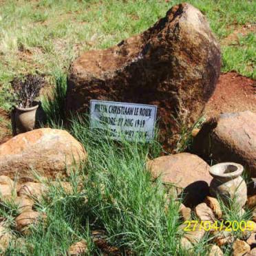 ROUX ? Christiaan, le 19??-19??