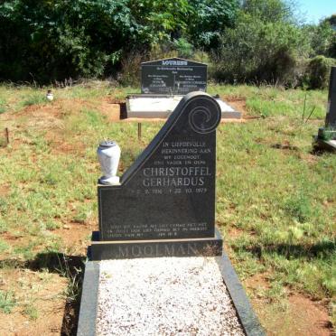 MOOLMAN Christoffel Gerhardus 1916-1979