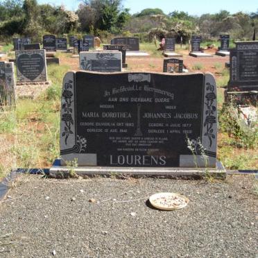 LOURENS Johannes Jacobus 1877-1958 &amp; Maria Dorothea OLIVIER 1883-1941