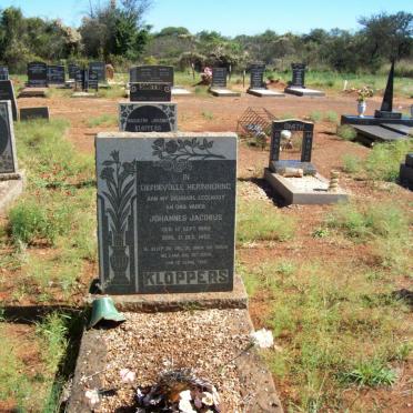 KLOPPERS Johannes Jacobus 1890-1950