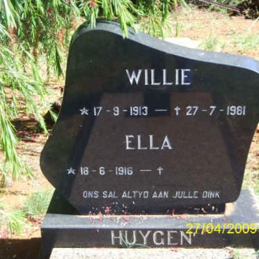 HUYGEN Willie 1913-1981 &amp; Ella 1916-