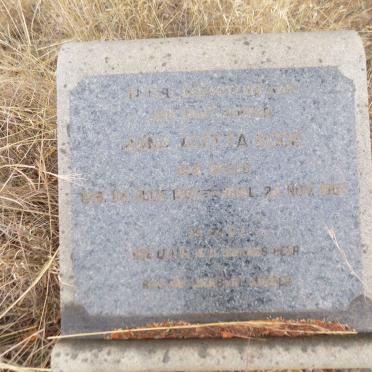 ROOS Anna Aletta nee BREED 1868-1900