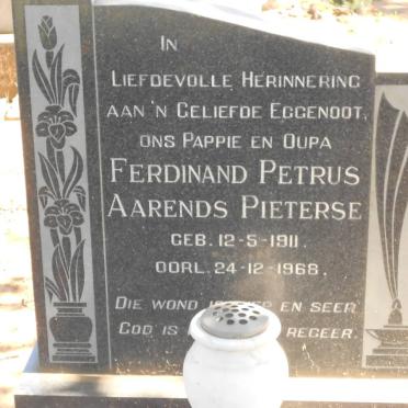 PIETERSE Ferdinand Petrus Aarends 1911-1968