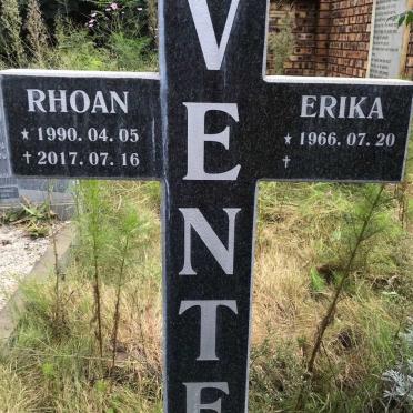 VENTER Erika 1966- :: VENTER Rhoan 1990-2017