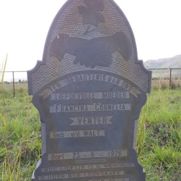 VENTER Francina Cornelia nee V.D.WALT -1926