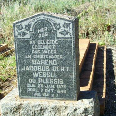PLESSIS Barend Jacobus Gert Wessel, du 1875-1946