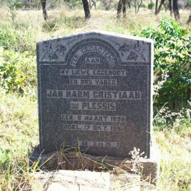 PLESSIS Jan Harm Cristiaan, du 1898-1951