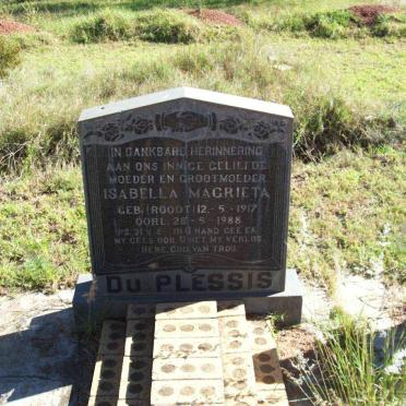 PLESSIS Isabella Magrieta, du  nee ROODT 1917-1988